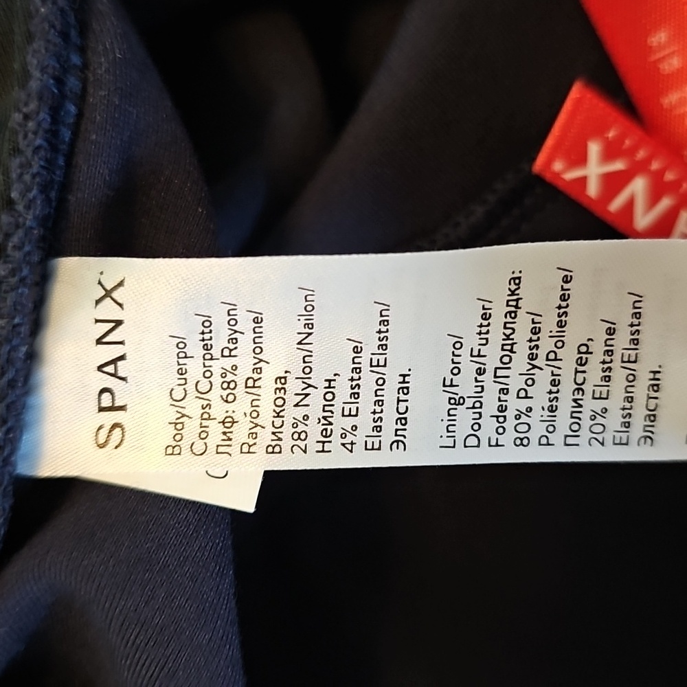 Spanx The Perfect Pant Ankle Piped Skinny black and white, Womens M Petite - Picture 10 of 11